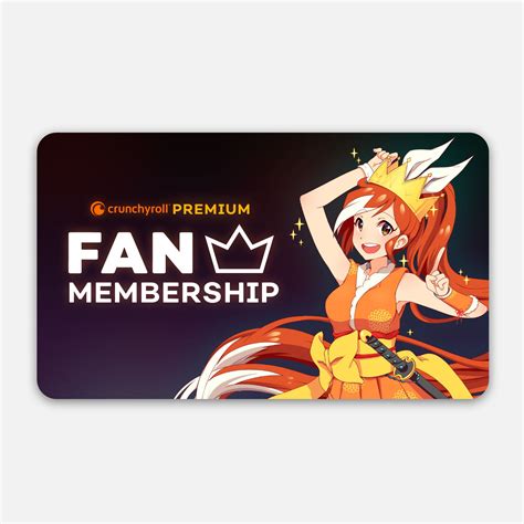 Premium Streaming Membership Digital T Fan Tier Crunchyroll Store