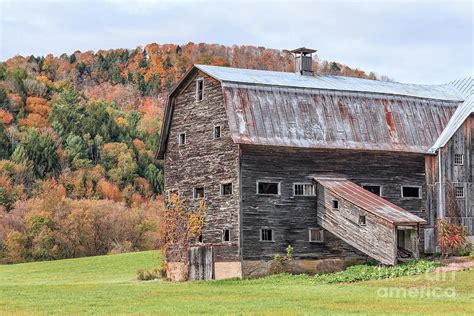 Vermont Barn Autumn Photograph By Edward Fielding Fine Art America