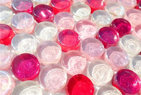 Pretty In Pink Glass Tiles 50 Round Crystal Mosaic Tiles In Shades Of Shabby Pink Some