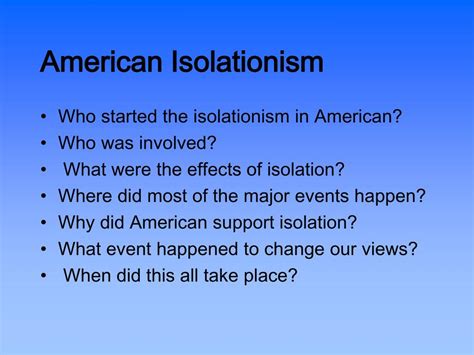 Ppt American Isolationism During World War Ii Powerpoint Presentation