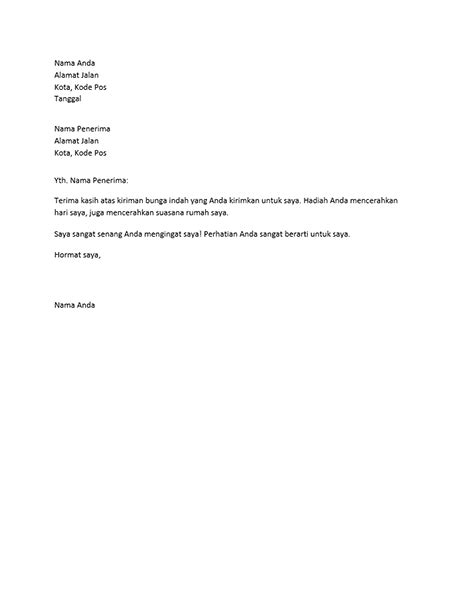 Hal yang membedakan karena keduanya memiliki struktur yang berbeda dan. Contoh Surat Terima Kasih - Download Kumpulan Gambar