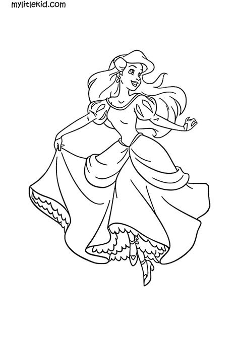 Mermaid Dress Coloring Pages