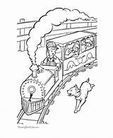 Coloring Train Caboose Trains Popular sketch template