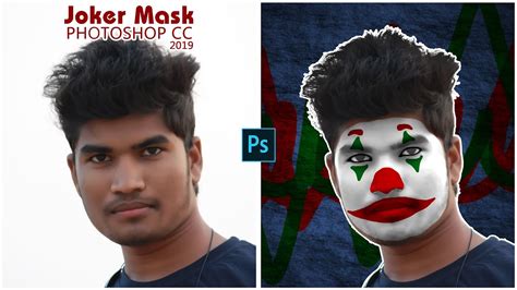 How To Make Joker Facemask In Photoshop Cc 2019 Mmk Creation