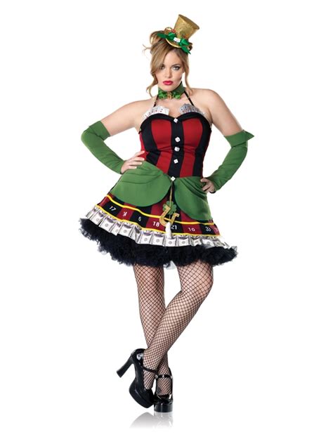 2pc Lady Luck Plus Size Costume
