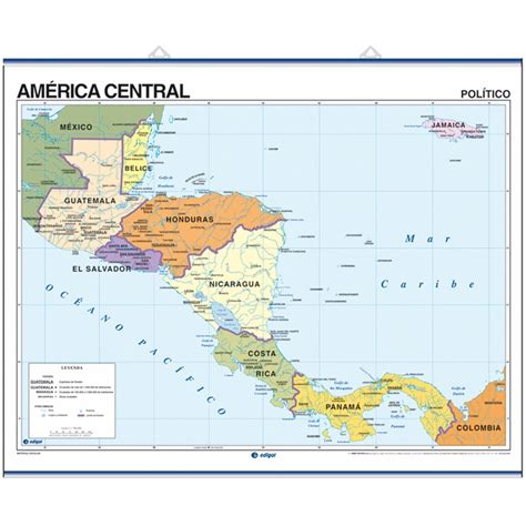Ilustracion De Mapa Politico De America Central Simlified Mapa De My