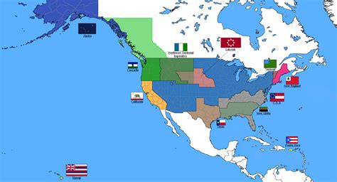 Map Of All Active Separatist Movements In The United States According