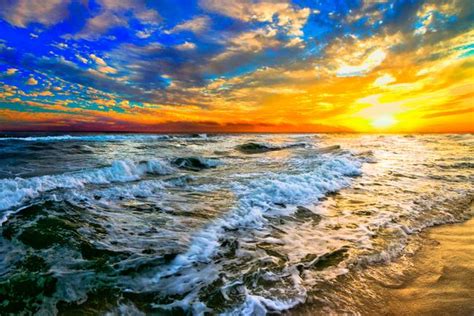 Stunning Colorful Ocean Sunset Artwork For Sale On Fine