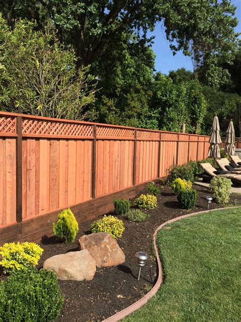 Backyard Privacy Fence Style Is Picture Frame Board On Board With