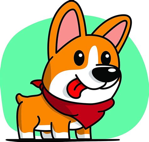 Happy Corgi Cartoon Animated Images Of Smiling Dogs Cute Corgi Dog