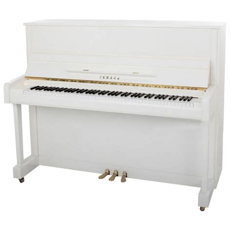 Yamaha B2 Upright Acoustic Piano Polished White At