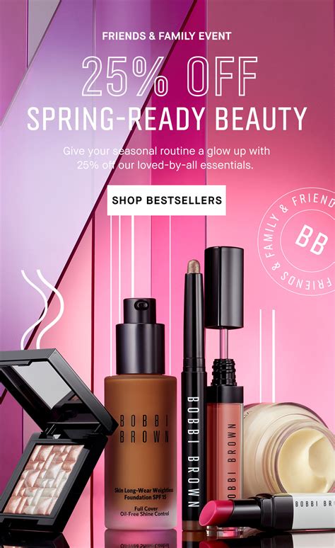 BOBBI BROWN COSMETICS CANADA Friends Family Event Off Free Pc Custom Beauty Gift