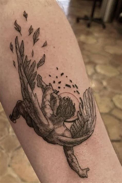 20 Lovely Light And Disturbingly Dark Angel Tattoos Sleeve Tattoos