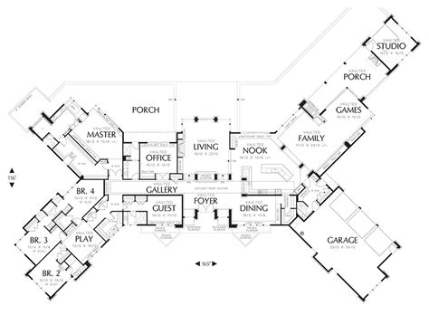 House floor plans 5 bedroom. Ranch Style House Plan - 5 Beds 5.5 Baths 5884 Sq/Ft Plan ...