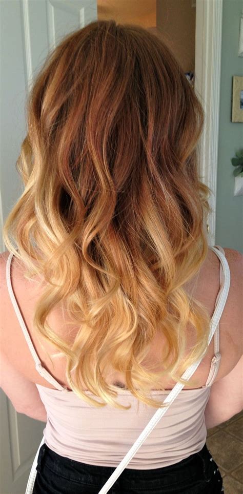 Hair Red To Blonde Ombre Fabu Hair Pinterest Trendy Hair
