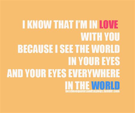 In Love Quotes Your Eyes Quotesgram
