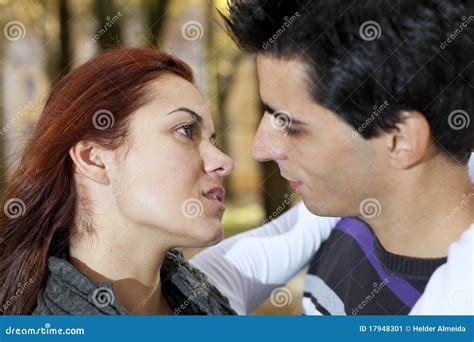 Love And Affection Between A Young Couple Stock Image Image Of Adult