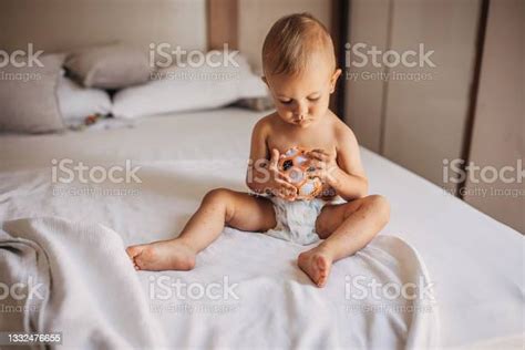 Baby Boy With With Hand Foot And Mouth Disease Stock Photo Download