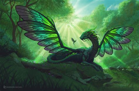 Fairy Dragon By Robson Michel Dragons