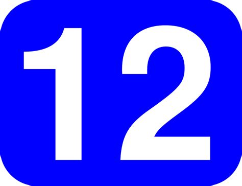 Number 12 Twelve Free Vector Graphic On Pixabay