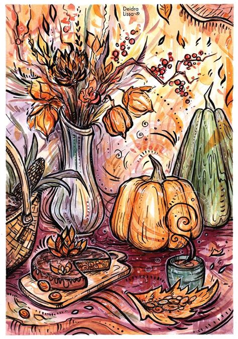 Autumn Harvest Art By Deidra Lissa Autumn Art Art Pagan Inspiration