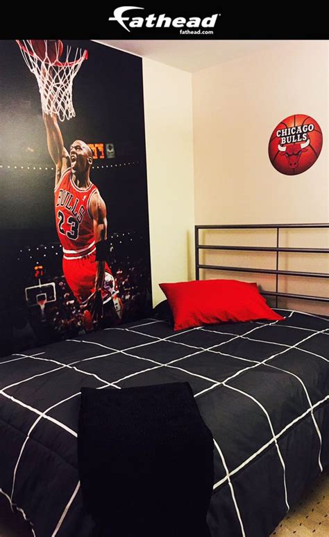 It's easy to make your own by hanging coloured fabrics above the. NBA Basketball | Michael Jordan Fathead wall mural puts ...