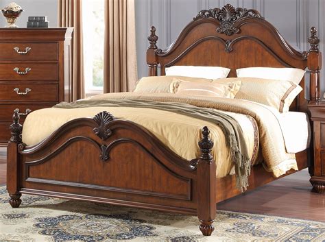 Jaquelyn Cherry Queen Poster Bed From New Classics B8651 310 320 330 Coleman Furniture