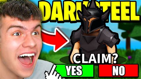 New How To Get Darksteel Fast And Maxed Armour And Tools In Roblox