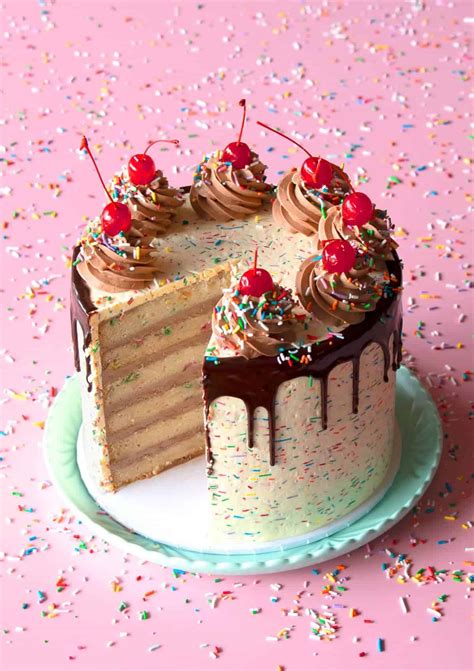 Classic Vanilla Funfetti Cake The Scran Line