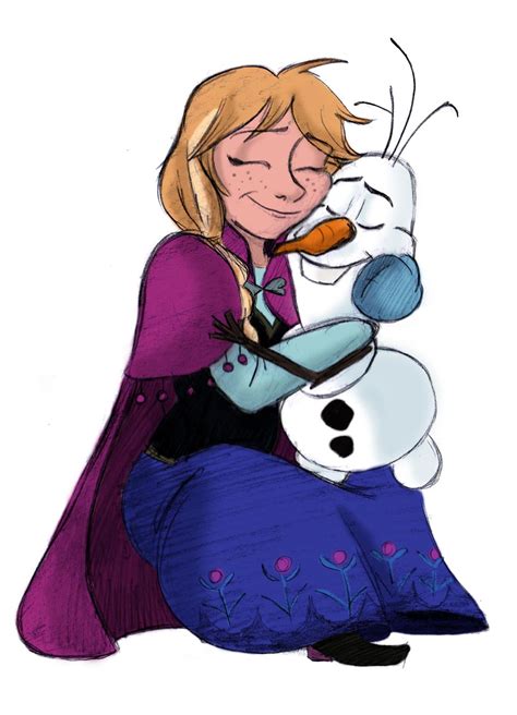 Anna And Olaf Frozen Fan Art 35292284 Fanpop