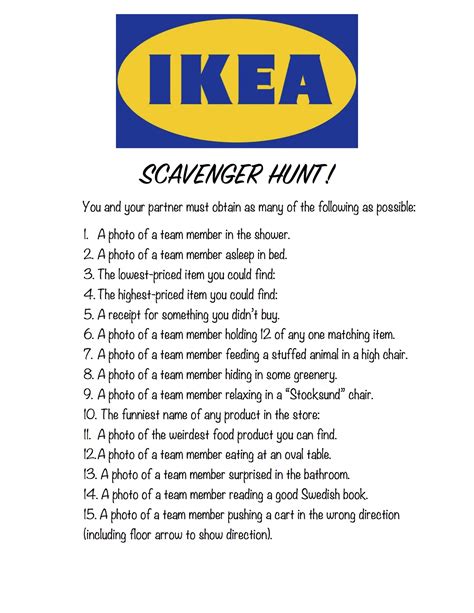 Ikea Scavenger Hunt A Love Letter To Food