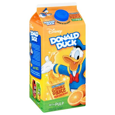 Donald Duck Original No Pulp 100% Pure Orange Juice, 59 Fl. Oz
