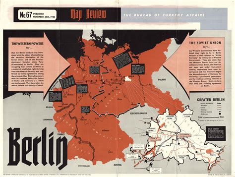 Dramatic Map Of The Berlin Blockade Rare Antique Maps