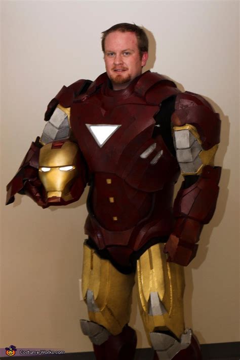 Hand Made Iron Man Costume No Sew DIY Costumes Photo 3 4