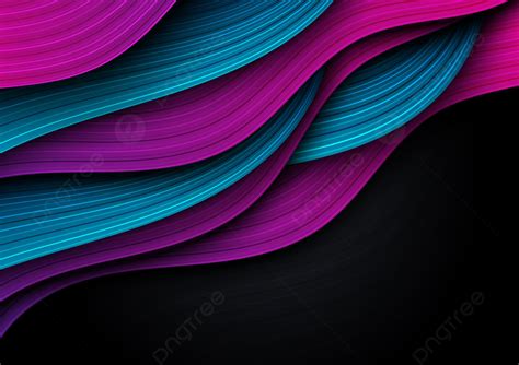 Abstract Modern Pink And Blue On Black Background With Stripe Line