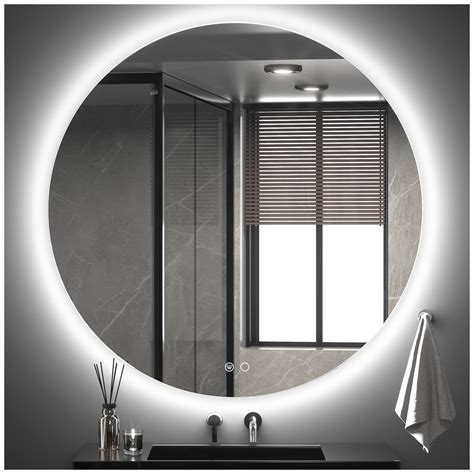 Buy Keonjinn Backlit Mirror Bathroom 36 Inch Ul Listed Led Round Mirror