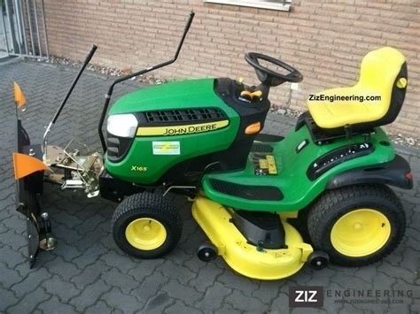 John Deere X165 Lawn Tractor Snow Removal Snow Plow 2011 Agricultural
