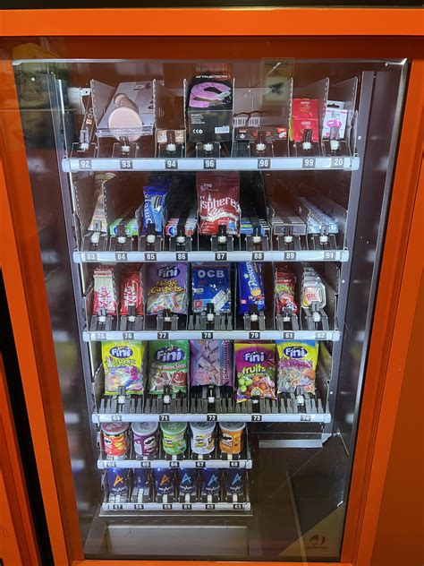Just A Vending Machine That Sells Soft Drinks Bottom Snacks Middle But Also Sex Toys Top