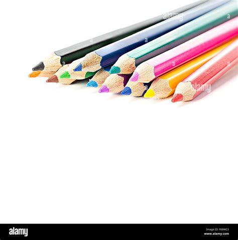 Colored Pencils Isolated Stock Photo Alamy