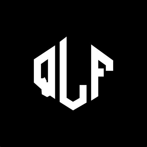 Diseño De Logotipo De Letra Qlf Con Forma De Polígono Qlf Polígono Y