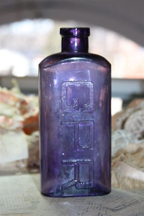 Violet Whiskey Bottle Purple Shade Lavender Gpr Etsy Purple Bottle Bottle Antique Glass