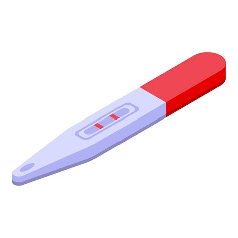 Premium Vector Pregnant Test Icon Isometric Vector Positive Pregnancy Hand Strip