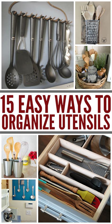 I hope all is well with everyone. 15 Easy (and Pretty) Ways to Organize Utensils