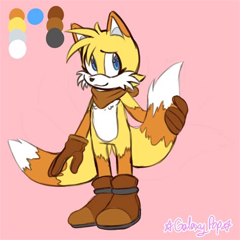 Tails Redesign Again By Galaxy Pop On Deviantart