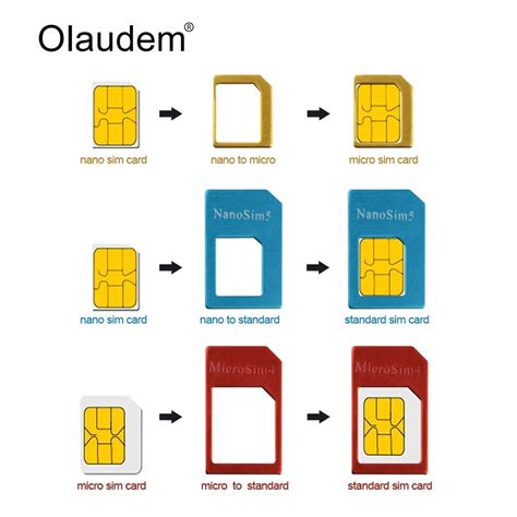 How to use sim card adapters Sim Card Adapters 4 in 1 Nano Micro Standard Sim Card ...