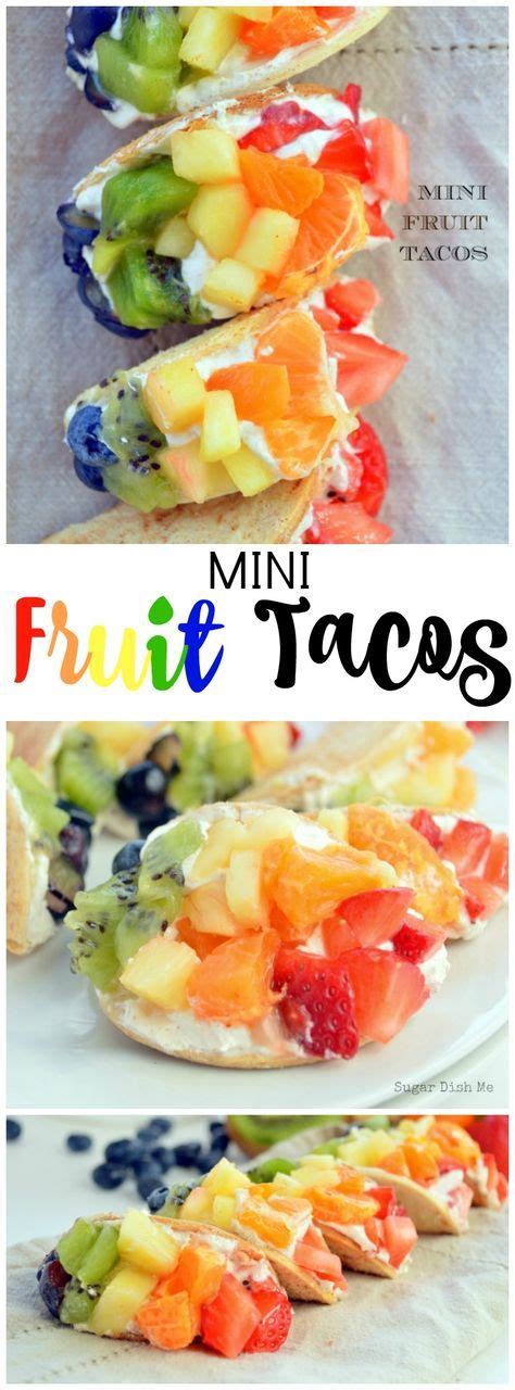 And some of them are incredibly nutritious and. Mini Fruit Tacos | Recipe | Fruit dishes, Fruit recipes, Snacks