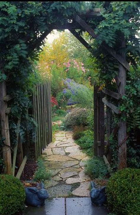 46 Stunning Rustic Garden Gates Ideas Trendehouse Rustic Gardens