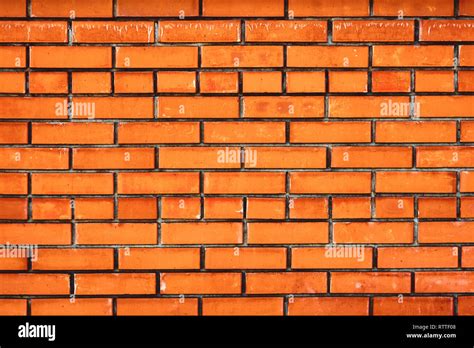 High Resolution Seamless Texture Of Orange Brick Wall Stock Photo Alamy