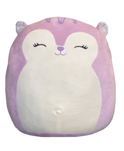 Squishmallow Sydnee The Squirrel 16” Kellytoy Purple Nwt 734689496655