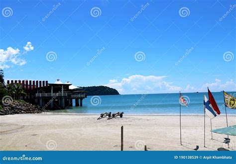 Landscape View Of Pantai Cenang Beach At Langkawi Island Stock Image